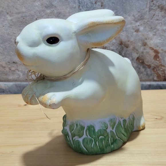 VTG Leaping Bunny Rabbit Figurine Easter Decor - Picture 3 of 11